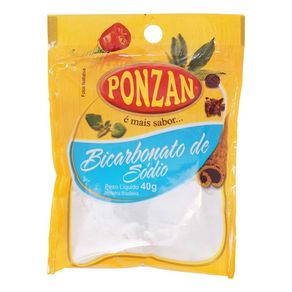 Bicarbonato de Sódio Ponzan 40g Bicarbonato de Sódio Ponzan 40g