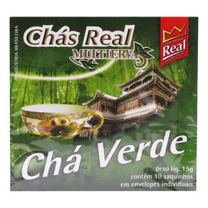 Chá Real Multiervas Verde 15g Com 10 Sachês Chá Real Multiervas Verde 15g Com 10 Sachês