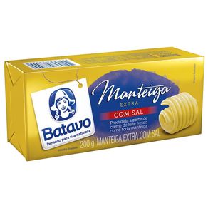 Manteiga Batavo com Sal Tablete 200g Manteiga Batavo com Sal Tablete 200g