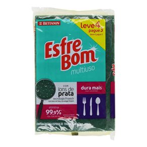 Esponja Esfrebom Multiuso Leve 4 Pague 3 Unidades Esponja Esfrebom Multiuso Leve 4 Pague 3 Unidades