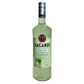 Bebida Alcoólica Mista Suco de Limão e Hortelã Rum Brasileiro Bacardi Garrafa 980ml