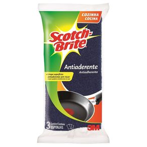 Esponja 3M Schotch Brite Antiaderente Leve 3 Pague 2 Unidades Esponja 3M Schotch Brite Antiaderente Leve 3 Pague 2 Unidades