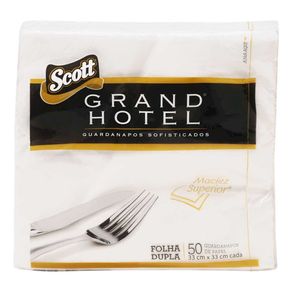 Guardanapo Scott Grand Hotel Folha Dupla Grande Com 50 Unidades Guardanapo Scott Grand Hotel Folha Dupla Grande Com 50 Unidades