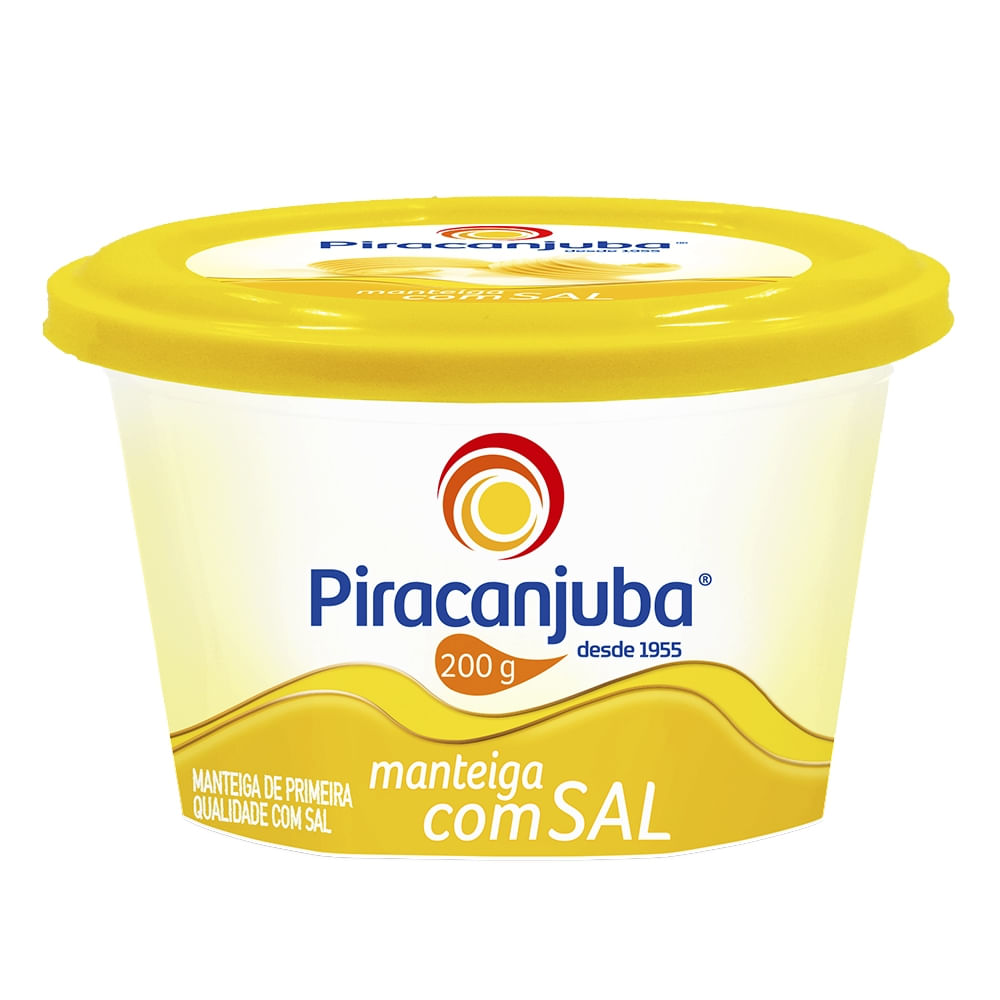 Manteiga Piracanjuba com Sal Pote 200g