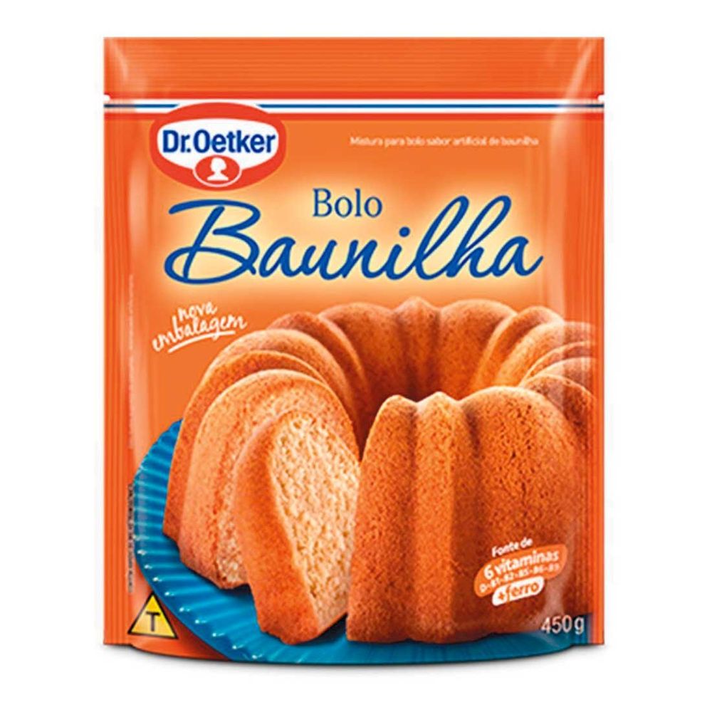 Mistura Para Bolo Dr Oetker Mistura para Bolo Dr. Oetker Baunilha 450g - comper