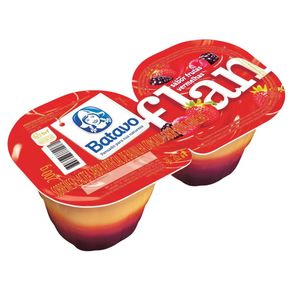 Sobremesa Láctea Batavo Flan Frutas Vermelhas 200g