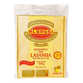 Massa Fresca Albassi para Lasanha 500g Massa Fresca Albassi para Lasanha 500g