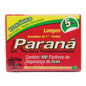 Fósforo Paraná Ecológico Longos Com 100 Fósforos Fósforo Paraná Ecológico Longos Com 100 Fósforos