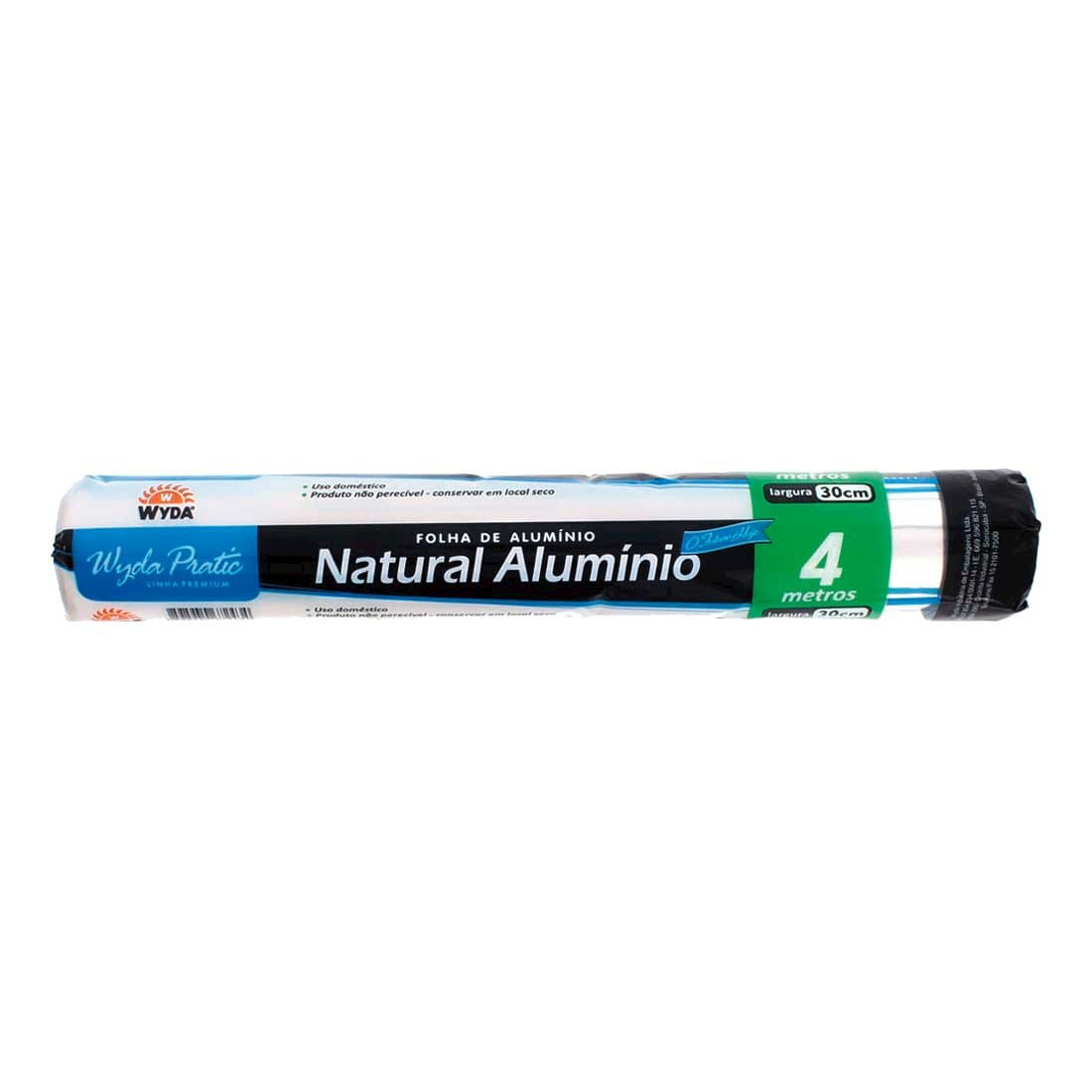 Papel Alumínio Wyda Pratic Natural 30cmx4M