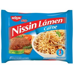 Macarrão Instantâneo Nissin Lámen Carne Pacote 85g Macarrão Instantâneo Nissin Lámen Carne Pacote 85g