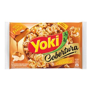 Pipoca para Micro-Ondas Yoki Cobertura Caramelo 160g