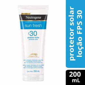 Protetor Solar Neutrogena Sun Fresh FPS 30 com 200ml Protetor Solar Neutrogena Sun Fresh FPS 30 com 200ml