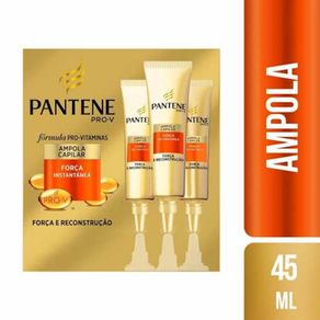 Ampola para Tratamento Pantene Força Instantânea 15ml Com 3 Unidades