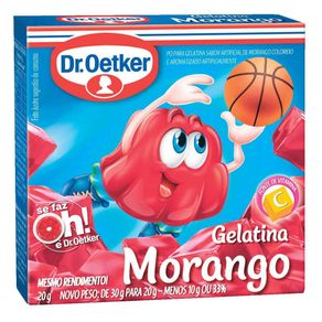 Gelatina Dr. Oetker Morango 20g Gelatina Dr. Oetker Morango 20g
