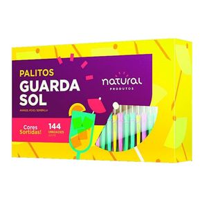 Palito Guarda Sol Natural Com 144 Unidades