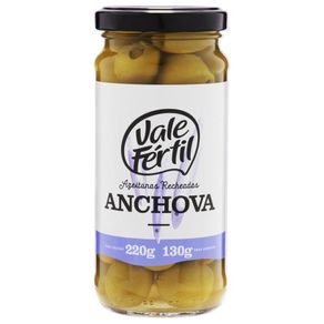 Azeitona Verde Vale Fértil Recheada com Anchovas 130g Azeitona Verde Vale Fértil Recheada com Anchovas 130g