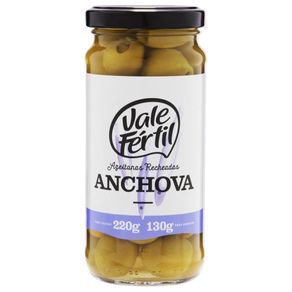 Azeitona Verde Vale Fértil Recheada com Anchovas 130g