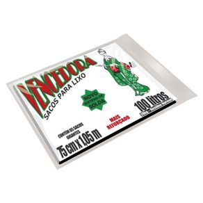 Saco para Lixo Vencedora Preto 100 Litros Com 5 Unidades Saco para Lixo Vencedora Preto 100 Litros Com 5 Unidades