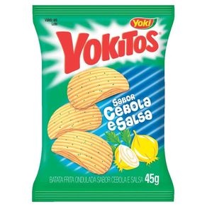 Batata Ondulada Yoki Yokitos Salsa e Cebola 45g