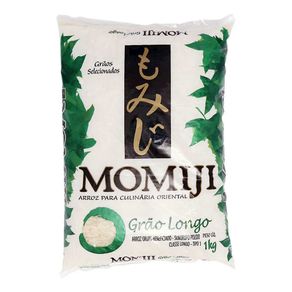 Arroz Oriental Momiji Grão Longo Tipo 1 com 1kg Arroz Oriental Momiji Grão Longo Tipo 1 com 1kg