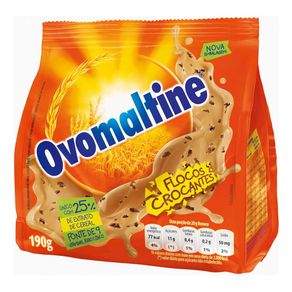 Achocolatado em Pó Ovomaltine Flocos Crocantes 190g Achocolatado em Pó Ovomaltine Flocos Crocantes 190g