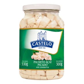 Palmito de Açaí Castelo Picado 300g Palmito de Açaí Castelo Picado 300g