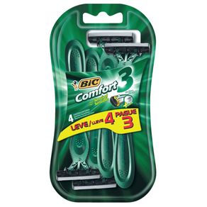 Aparelho para Barbear Bic Comfort 3 Sensitive Leve 4 Pague 3 Unidades Aparelho para Barbear Bic Comfort 3 Sensitive Leve 4 Pague 3 Unidades