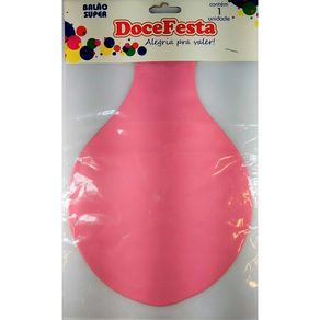 Balão Doce Festa Super Liso Rosa Gigante