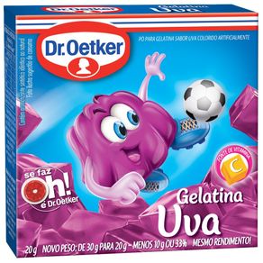 Gelatina Dr. Oetker Uva 20g Gelatina Dr. Oetker Uva 20g