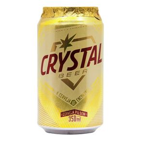 Cerveja Crystal Pilsen Lata 350ml Cerveja Crystal Pilsen Lata 350ml