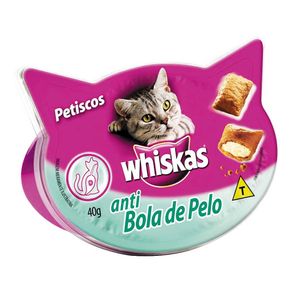 Petisco para Gatos Whiskas Anti Bola de Pelo 40g