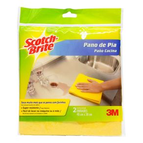 Pano de Pia 3M Scotch Brite Com 2 Unidades