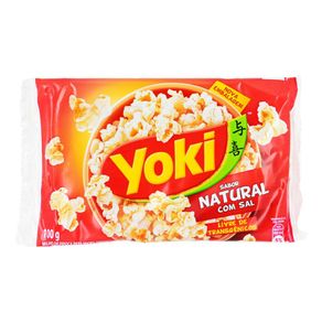 Pipoca para Micro Ondas Yoki Natural com Sal 100g Pipoca para Micro Ondas Yoki Natural com Sal 100g