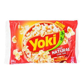 Pipoca para Micro Ondas Yoki Natural com Sal 100g