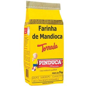 Farinha de Mandioca Pinduca Torrada Tipo 1 com 1kg Farinha de Mandioca Pinduca Torrada Tipo 1 com 1kg