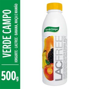 Iogurte Verde Campo Lacfree Banna, Maçã e Mamão 500g