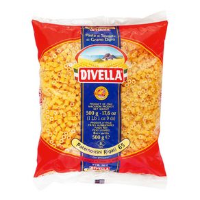 Macarrão Divella Massa Grano Duro 65 Paternostini Rigati 500g