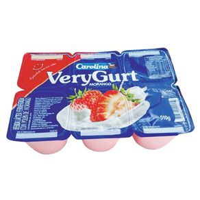 Bebida Láctea Carolina Verygurt Morango 510g Bebida Láctea Carolina Verygurt Morango 510g