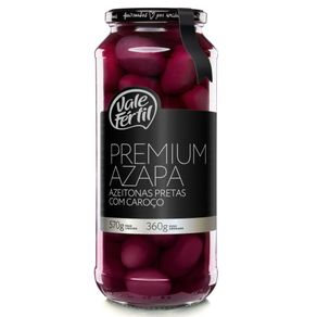 Azeitona Preta Vale Fértil Azapa com Caroço 360g Azeitona Preta Vale Fértil Azapa com Caroço 360g