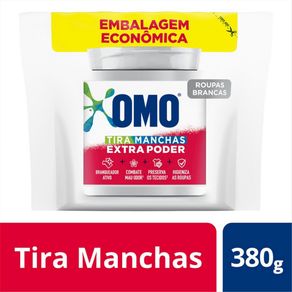 Tira Manchas Omo Extra Poder Roupas Brancas Embalagem Econômica 380g