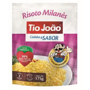 Risoto Tio João Cozinha e Sabor Milanês 175g Risoto Tio João Cozinha e Sabor Milanês 175g