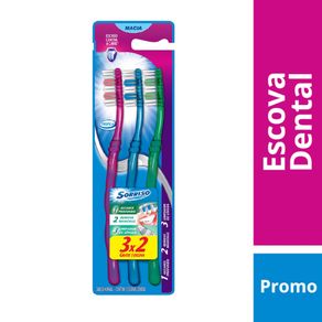 Escova Dental Sorriso Tripla Leve 3 Pague 2 Unidades