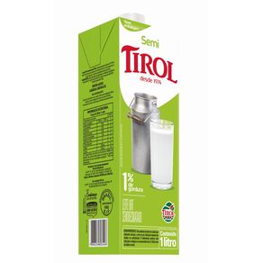 Leite Tirol Semidesnatado 1 Litro