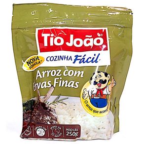 Arroz Branco Tio João Cozinha Fácil com Ervas Finas 250g