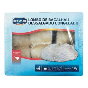 Lombo de Bacalhau Brasmar Dessalgado 1kg Lombo de Bacalhau Brasmar Dessalgado 1kg
