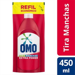 Tira Manchas Omo Roupas Coloridas Refil 450ml Tira Manchas Omo Roupas Coloridas Refil 450ml