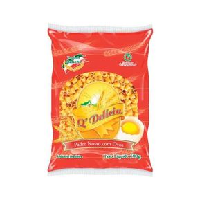 Macarrão QDelícia Massa com Ovos Padre Nosso 500g Macarrão Q'Delícia Massa com Ovos Padre Nosso 500g Macarrão QDelícia Massa com Ovos Padre Nosso 500g Macarrão Q'Delícia Massa com Ovos Padre Nosso 500g