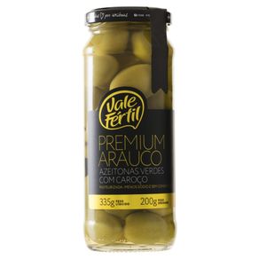 Azeitona Verde Vale Fértil Premium Arauco com Caroço 200g Azeitona Verde Vale Fértil Premium Arauco com Caroço 200g