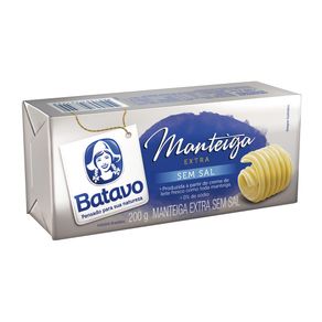 Manteiga Batavo sem Sal Tablete 200g