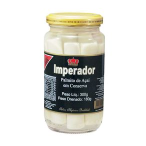Palmito de Açaí Em Conserva Imperador 180g Inteiro Palmito de Açaí Em Conserva Imperador 180g Inteiro